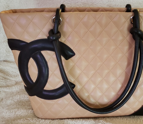 CHANEL Handbags - 😁SOLD😳 Chanel Cambon Beige/Black Vintage Tote